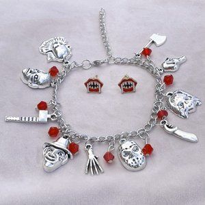 Halloween bracelet & earring